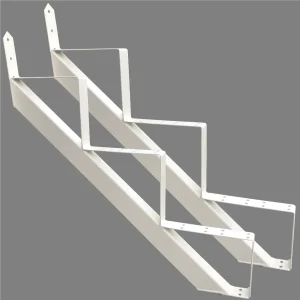 Treppenrahmen 3 stufig Geschosshöhe 53cm weiss