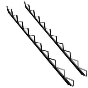 Treppenrahmen 9 stufig Geschosshöhe 167cm schwarz