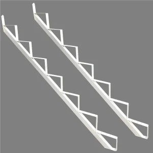 Treppenrahmen 7 stufig Geschosshöhe 129cm weiss