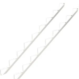 Treppenrahmen 9 stufig Geschosshöhe 167cm weiss