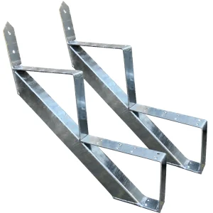 Treppenrahmen 2 stufig Geschosshöhe 34cm verzinkt